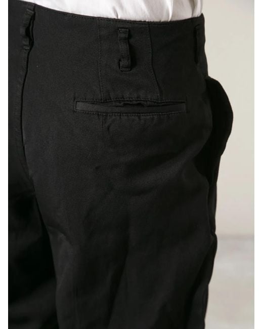 Cropped Harem Trouser di Comme des Garçons in Black da Uomo