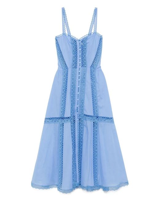 Charo Ruiz Blue Dafelle Long Dress
