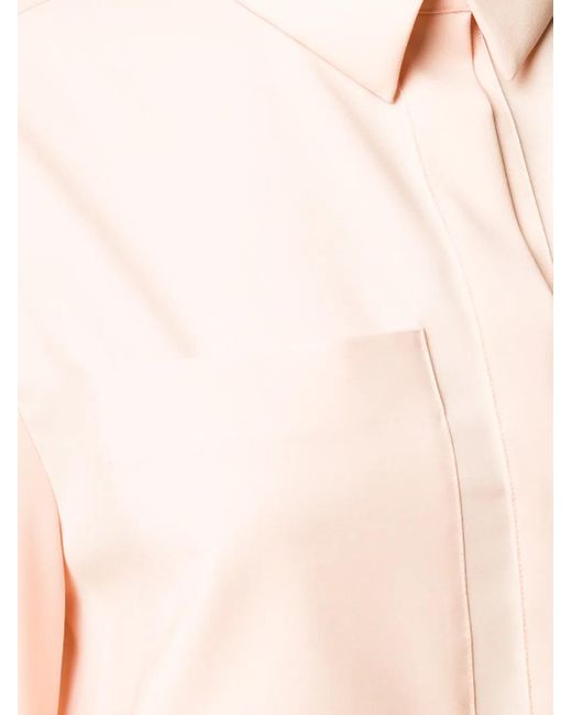 Maison Rabih Kayrouz Pink Chest Pocket Shirt Dress