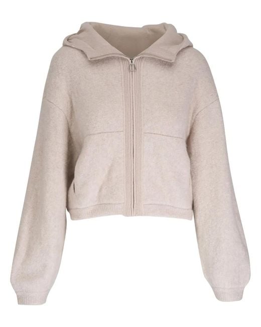Akris Natural Zip-Up Hoodie