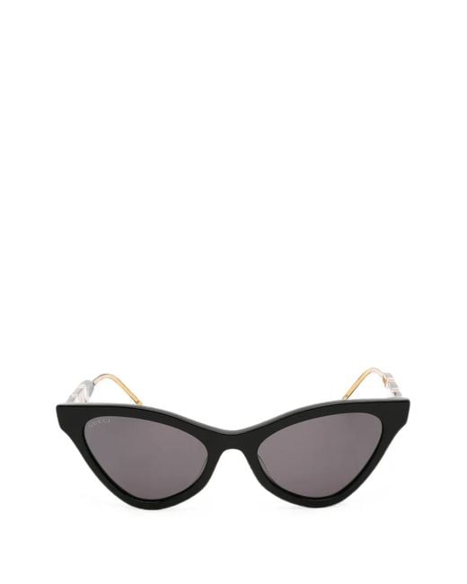 Gucci Gray Cat-Eye Frame Sunglasses