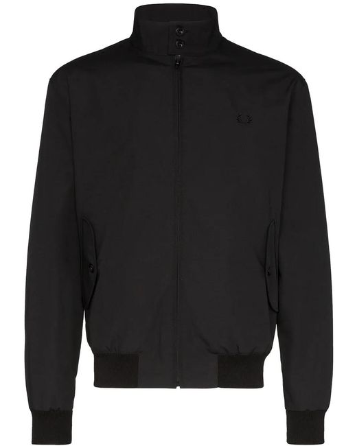 Fred Perry Black Harrington Bomber Jacket for men