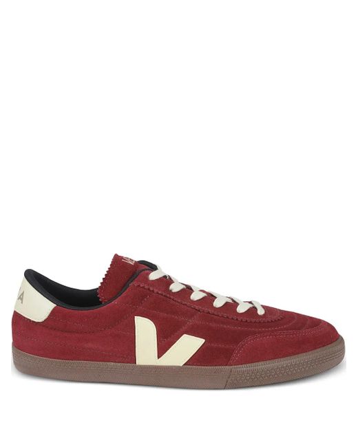 Veja Red Panenka Suede Sneakers for men