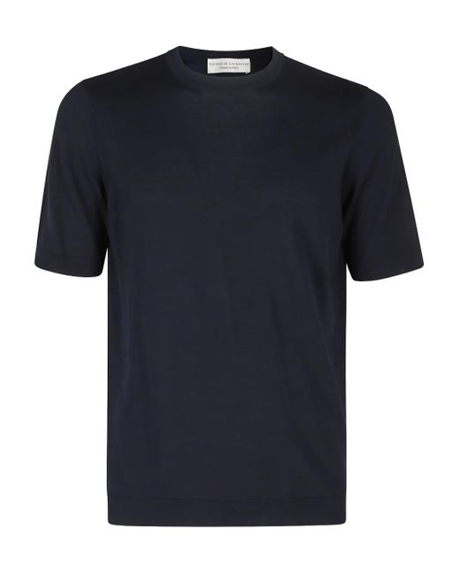 FILIPPO DE LAURENTIIS Black Short-Sleeved T-Shirt for men