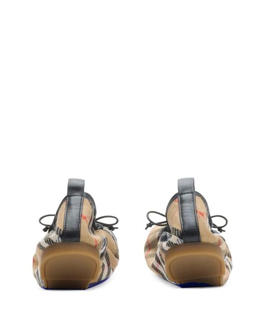 Burberry Natural Check Ballets