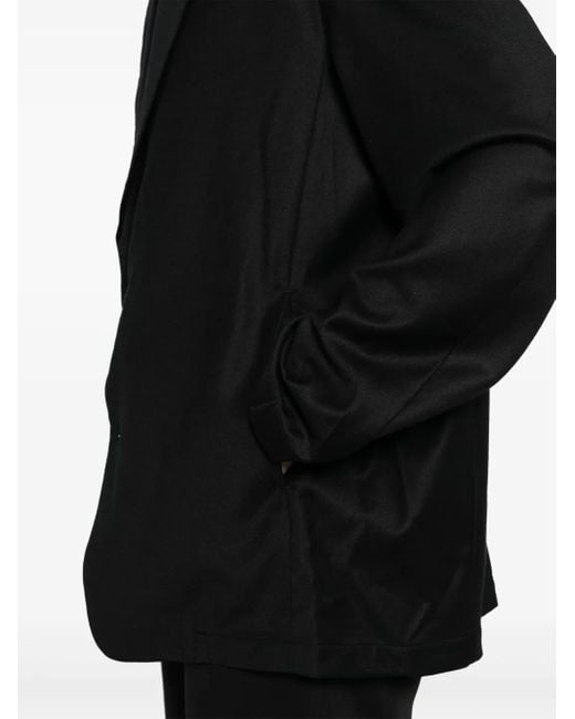 Attachment Black Single-Breasted Blazer for men