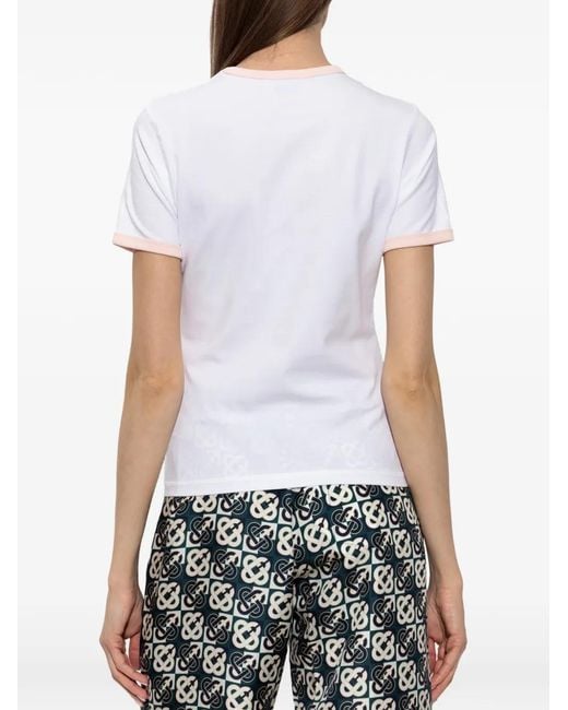 Casablanca White Casa Way Graphic-Print T-Shirt