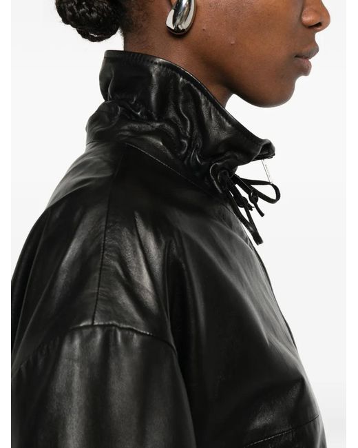 Haikure Black Jordan Leather Jacket