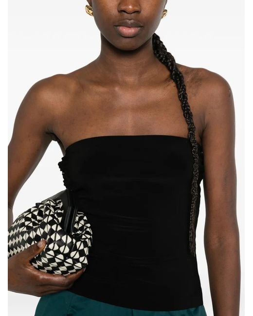 Norma Kamali Black Strapless Top