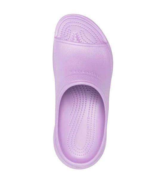 Balenciaga Purple X Crocs Pool Sandals