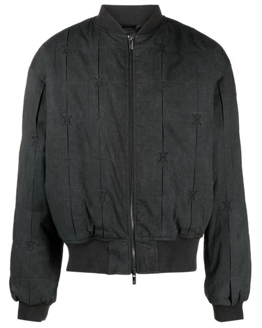 Daily Paper Rasul Logo-embroidered Bomber Jacket in Black for Men | Lyst