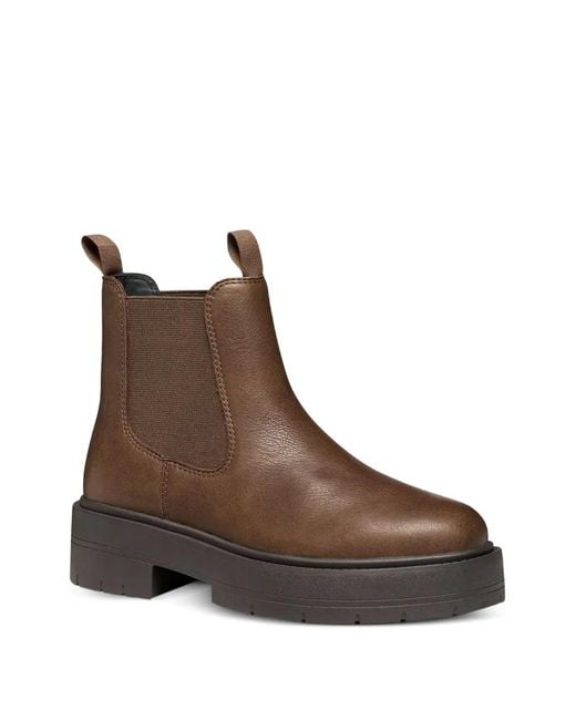 Geox Brown Bottines À Plateforme