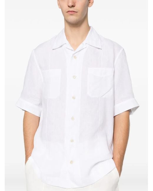 メンズ Brunello Cucinelli ショートスリーブ シャツ White
