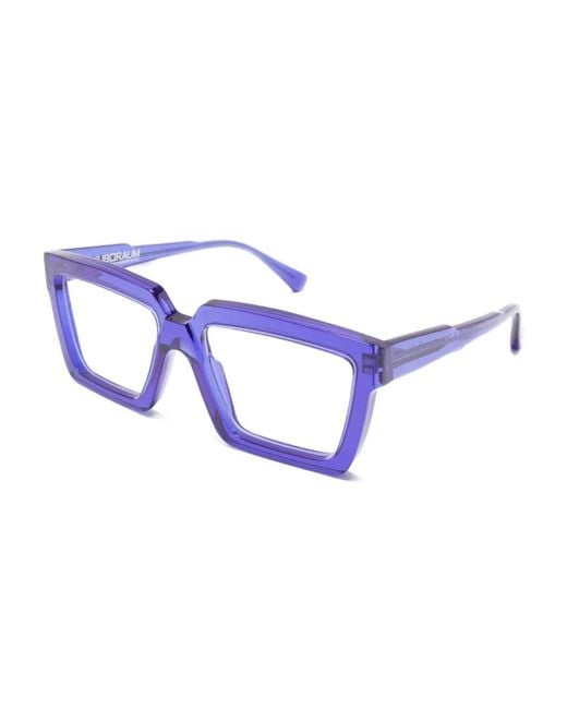 Kuboraum Blue Square-Frame Glasses