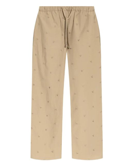 The Attico Natural Estate Meravigliosa Straight-Leg Trousers