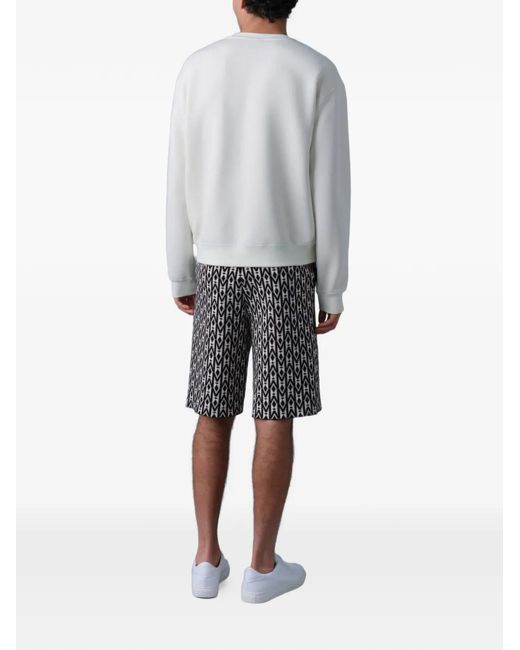 Mackage White Julian Crew-Neck Sweatshirt for men
