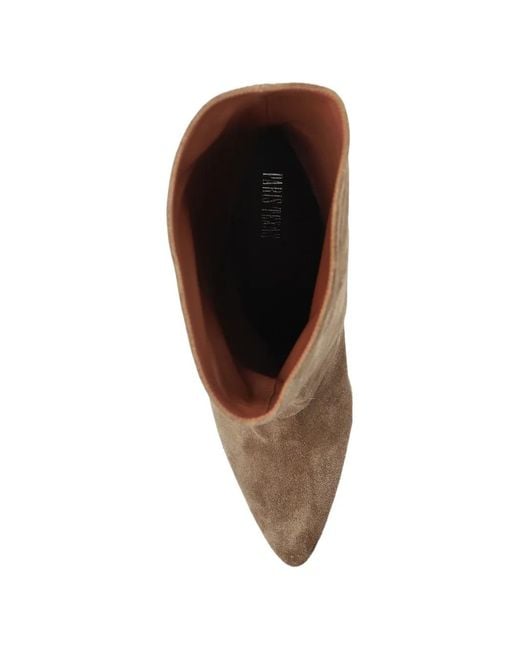 Paris Texas Brown Pointed Heeled Pumps