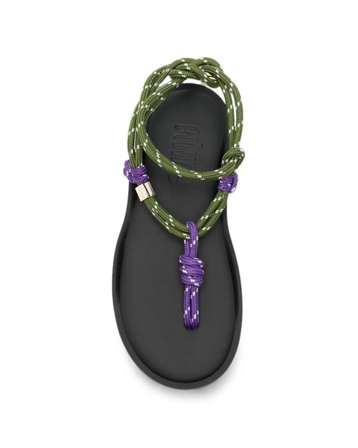 FLOWZE White Twin Rope-Strap Sandals