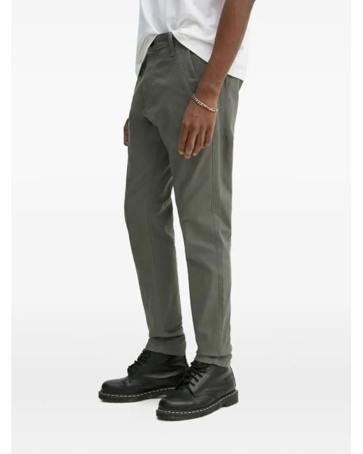 G-Star Green Logo-Embroidered Trousers for men
