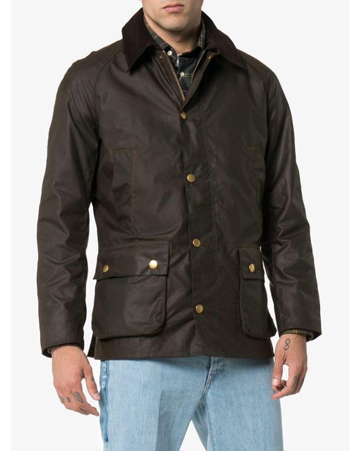 Barbour Ashby Wax Jacket in Brown for Men - Lyst