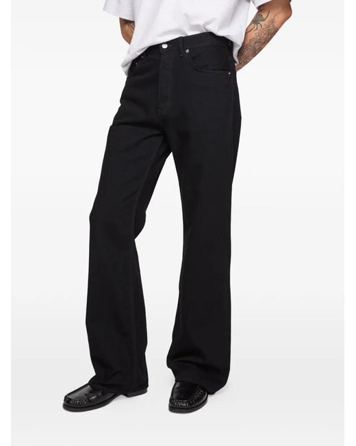 Acne Black Regular Fit Jeans for men