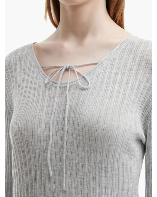 Top di B+ AB in Gray
