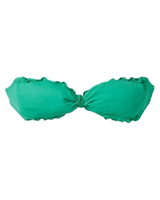 Amir Slama Green Bandeau Bikini Top