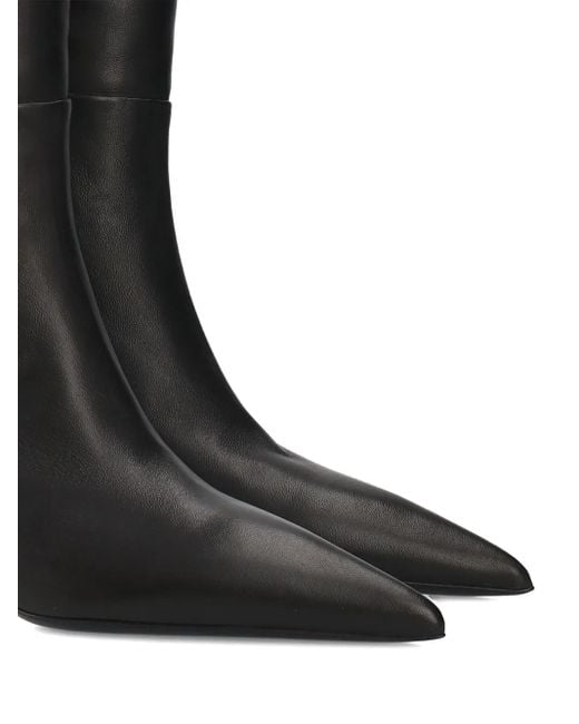 Premiata Black 65Mm Pointed-Toe Heel Boots