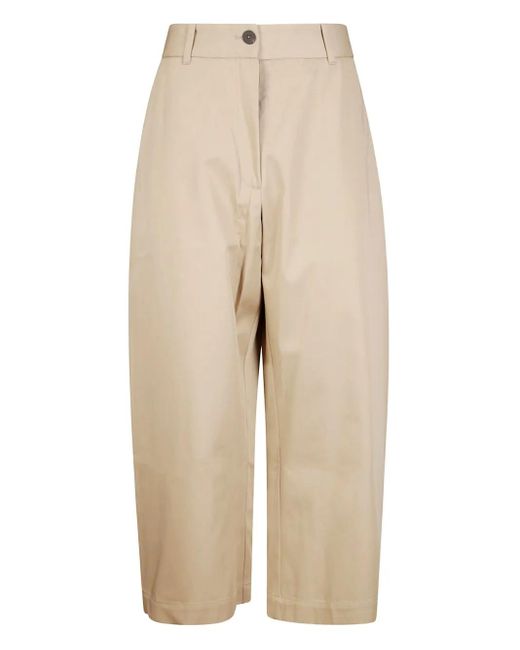 Studio Nicholson Natural Wide-Leg Trousers