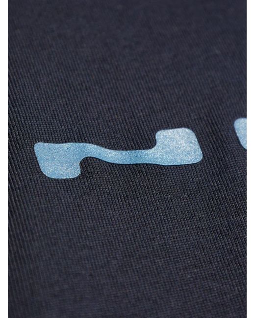 Camiseta con logo estampado Norse Projects de hombre de color Blue