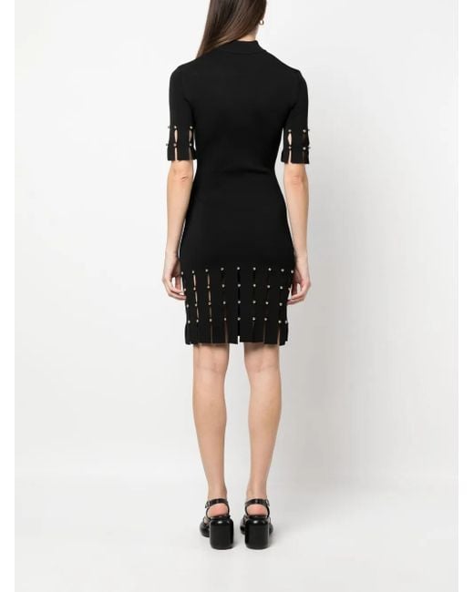 Jonathan Simkhai Black Dina Mock-Neck Knitted Dress
