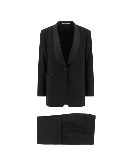 Tagliatore Black Clarita Virgin Wool Suit
