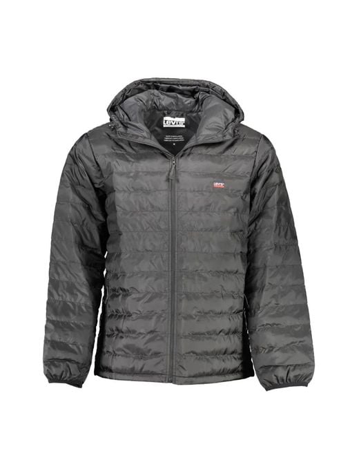 Levi's Gray Veste Matelassée À Fermeture Zippée for men
