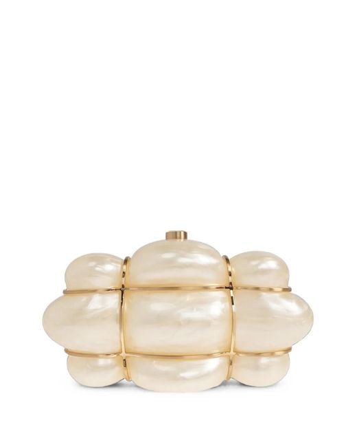 Cult Gaia Natural Bolla Clutch