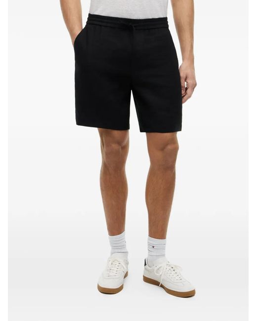Tommy Hilfiger Black Dover Drawstring Elasticated Shorts for men