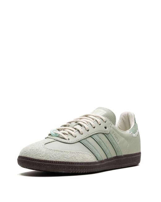 Adidas Gray Samba Og "maha Half Green" Sneakers for men