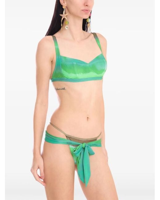 Amir Slama Green X Jade Picon Tie-Dye Bikini