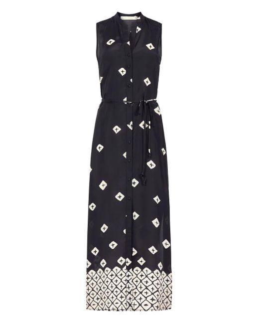 Marie Oliver Blue Maxikleid mit Gürtel