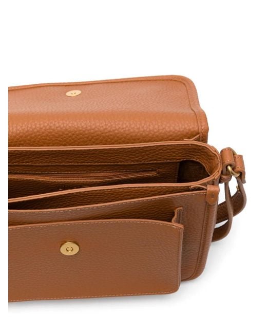 Liu Jo Brown Perforated-Logo Cross Body Bag