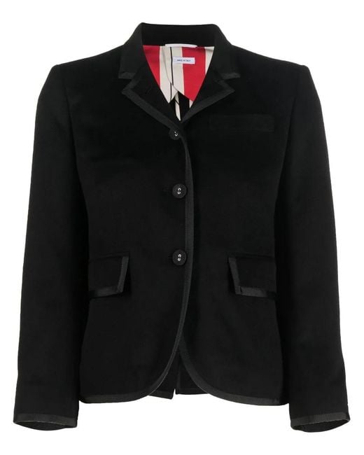 Thom Browne Black Single-Breasted Blazer
