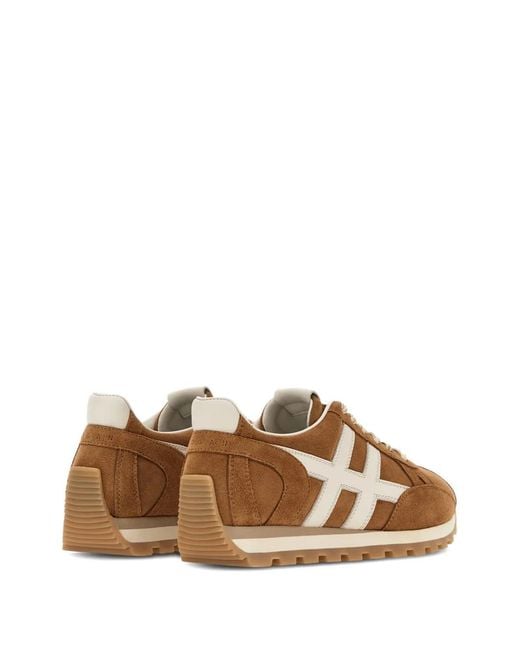 Hogan Brown Flat Shoes