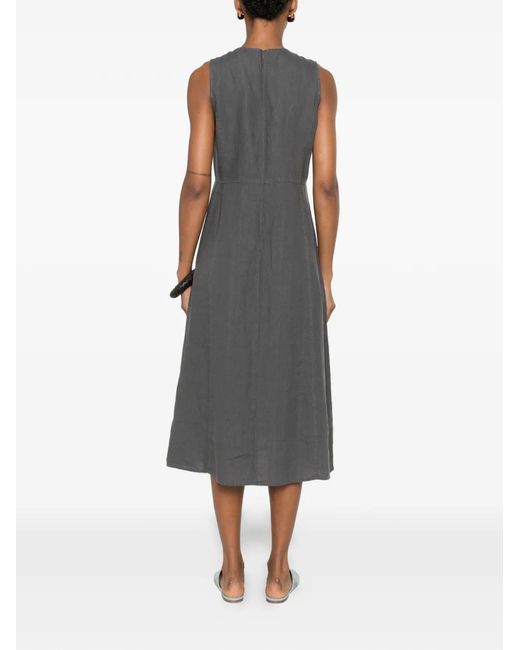 Marc O' Polo Gray Sleeveless Midi Dress