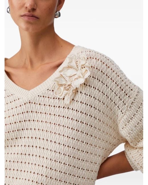 Liu Jo Natural V-Neck Sweater