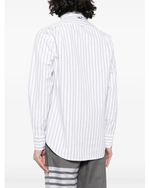 Thom Browne White Cropped Trousers for men