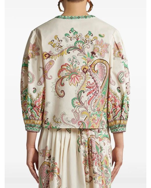 Blusa Lisa Etro de color Natural
