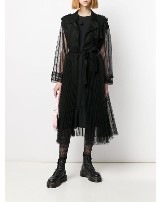 RED Valentino Synthetic Ruffle-trimmed Dress in Black - Save 7% - Lyst