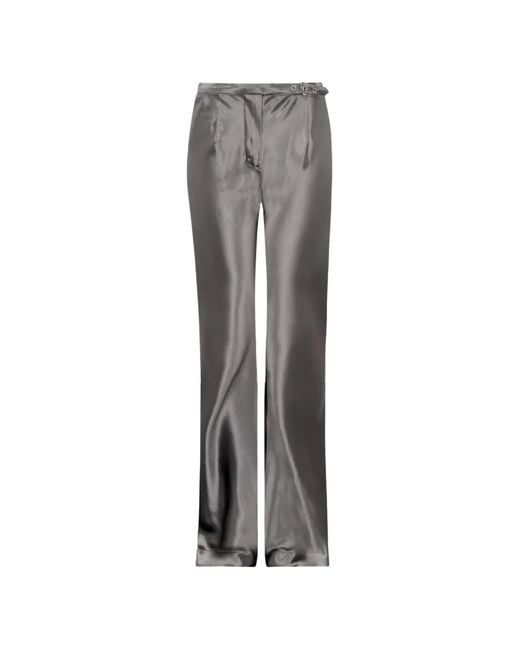 Paris Georgia Gray Belted Sleek Trousers
