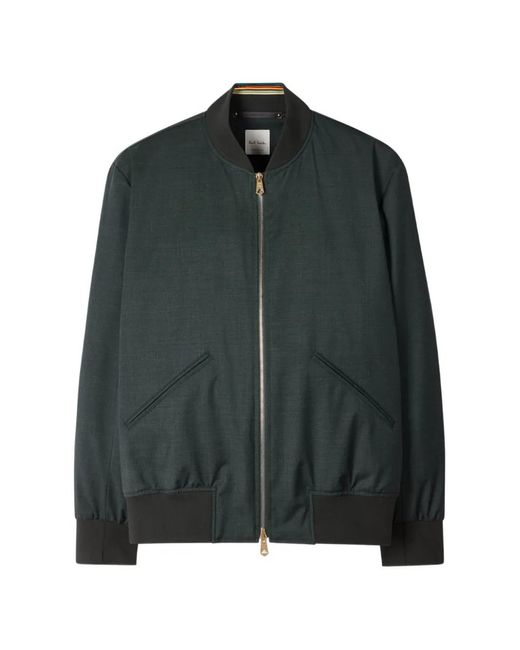 Paul Smith Green Storm System Bomber Jacket for men