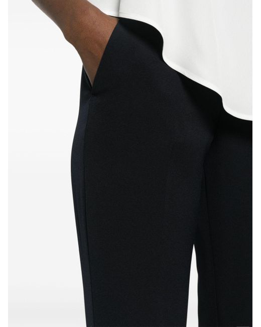 Liu Jo Black Cady Texture Trousers