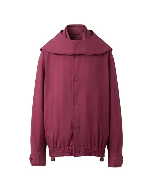 Homme Plissé Issey Miyake Purple Veste Carrier Carried À Capuche for men